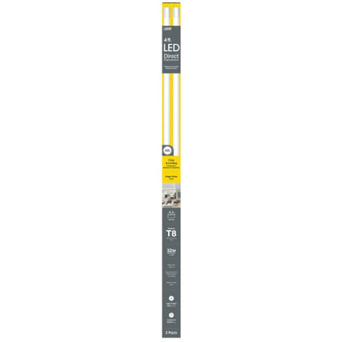 Feit Electric T848/830/LEDG2/2 LED Bulb, Linear, T8 Lamp, 32 W Equivalent, G13 Lamp Base, Frosted, Warm White Light, Pack of 5