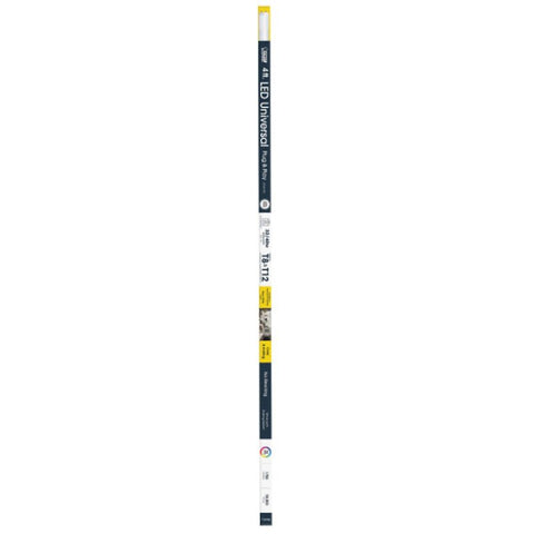 Feit Electric T48/830/LEDG2 Fluorescent Linear LED Tube, Linear, T8, T12 Lamp, G13 Lamp Base, Frosted, Warm White Light, Pack of 4