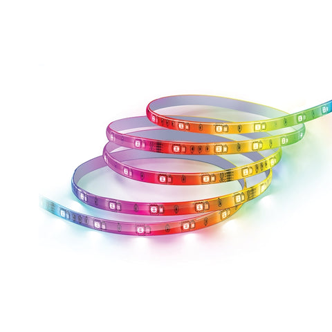Feit Electric TAPE192/RGBW/AG Smart Wi-Fi Strip Light, 120/240 V, 10 W, LED Lamp, Blue/Green/Red/White, 1100 Lumens