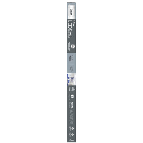 Feit Electric T818/840/LED Linear LED Tube, T8 Lamp, G13 Medium Lamp Base, Non-Dimmable, Cool White, 4000 K Color Temp
