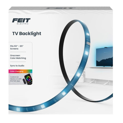 Feit Electric TAPETV85/RGB/AG Smart TV Backlight with Color Sensor, 100 to 240 V, Clear Light