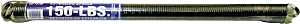 Prime-Line GD 12195 Extension Spring, 1-19/64 in OD, 25 in OAL, Carbon Steel, Galvanized, Loop End, 150 lb