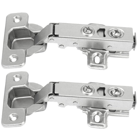 Laurey 10101 Cabinet Hinge, 110 deg Hinge Opening, 1/2 in Overlay, Self Close, Chrome-Plated