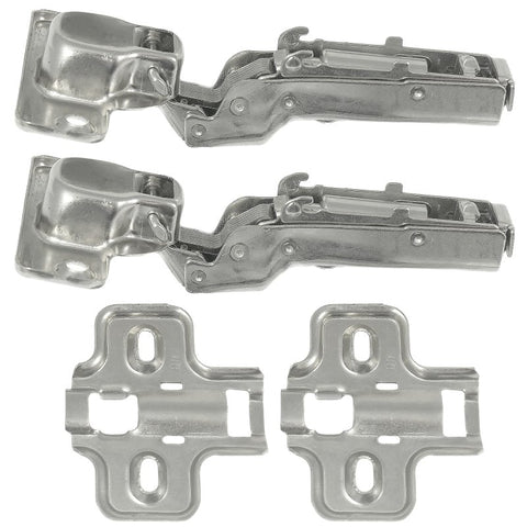 Laurey 10201 Cabinet Hinge, 110 deg Hinge Opening, 1/2 in Overlay, Self Close, Chrome-Plated