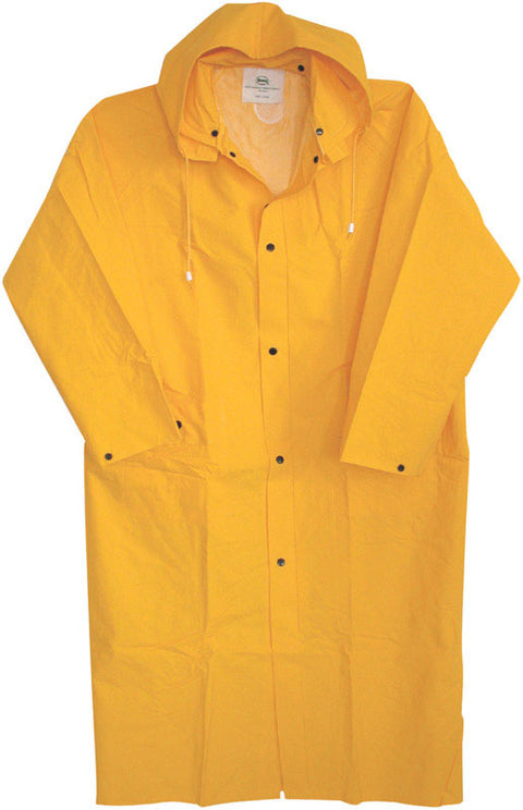 Boss Yellow PVC-Coated Rayon Raincoat Large