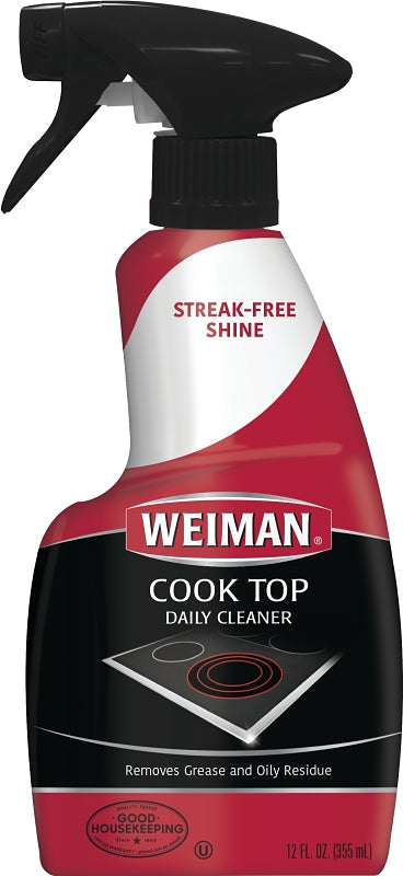 Weiman 70 Cooktop Cleaner, 12 oz, Liquid, Apple, Clear