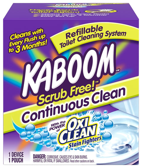 Kaboom 35113 Toilet Cleaning System, Granular, Chlorine, White