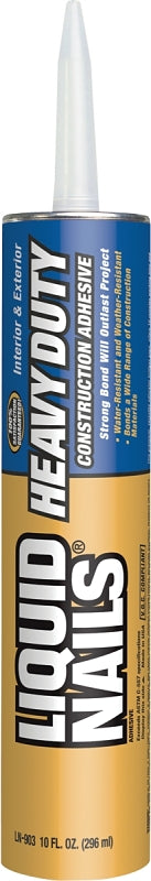 Liquid Nails LN-903-10 oz Construction Adhesive, Tan, 10 oz, Cartridge, Pack of 24