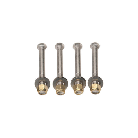 SeaStar Jack Plate Mounting Bolt Kit (Includes 4 each Stainless Steel Bolts, Brass Nylock Nuts and Washers)