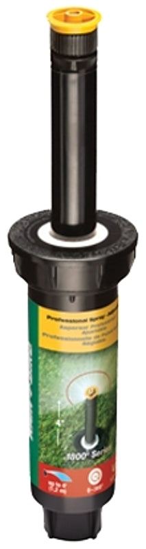 Rain Bird 1804AP4 Pop-Up Spray Head, 1/2 in Connection, FNPT, 4 ft, Plastic/Steel