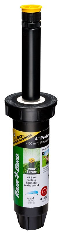 Rain Bird 1800 Series 1804AP4SAMPRS Pressure Regulated Pop-Up Sprinkler with Seal-A-Matic Check Valve, 1/2 in Connection, Pack of 18
