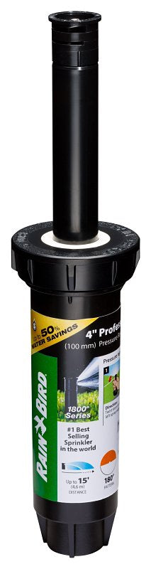Rain Bird 1800 Series 1804HDSPSAM25 Pressure Regulated Pop-Up Sprinkler with Seal-A-Matic Check Valve, 1/2 in Connection, Pack of 24