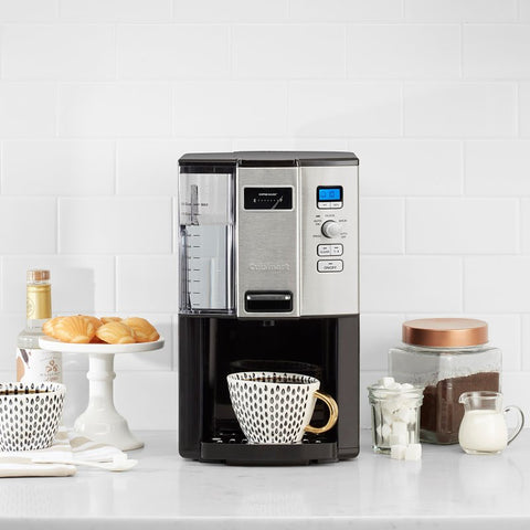 Cuisinart DCC-3000NAS Programmable Coffee Maker, 12 Cup, Black Stainless