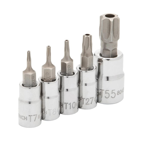GearWrench 86545 Bit Socket Set, 5-Piece, Specifications: Tamper-Proof