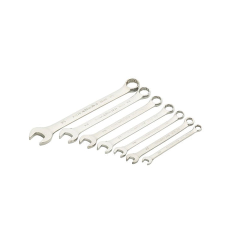 GearWrench 81933 Combination Wrench Set, 7-Piece, Steel, Chrome