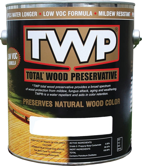 TWP 1500 Series TWP-1520-1 Stain and Wood Preservative, Pecan, Liquid, 1 gal, Pack of 4