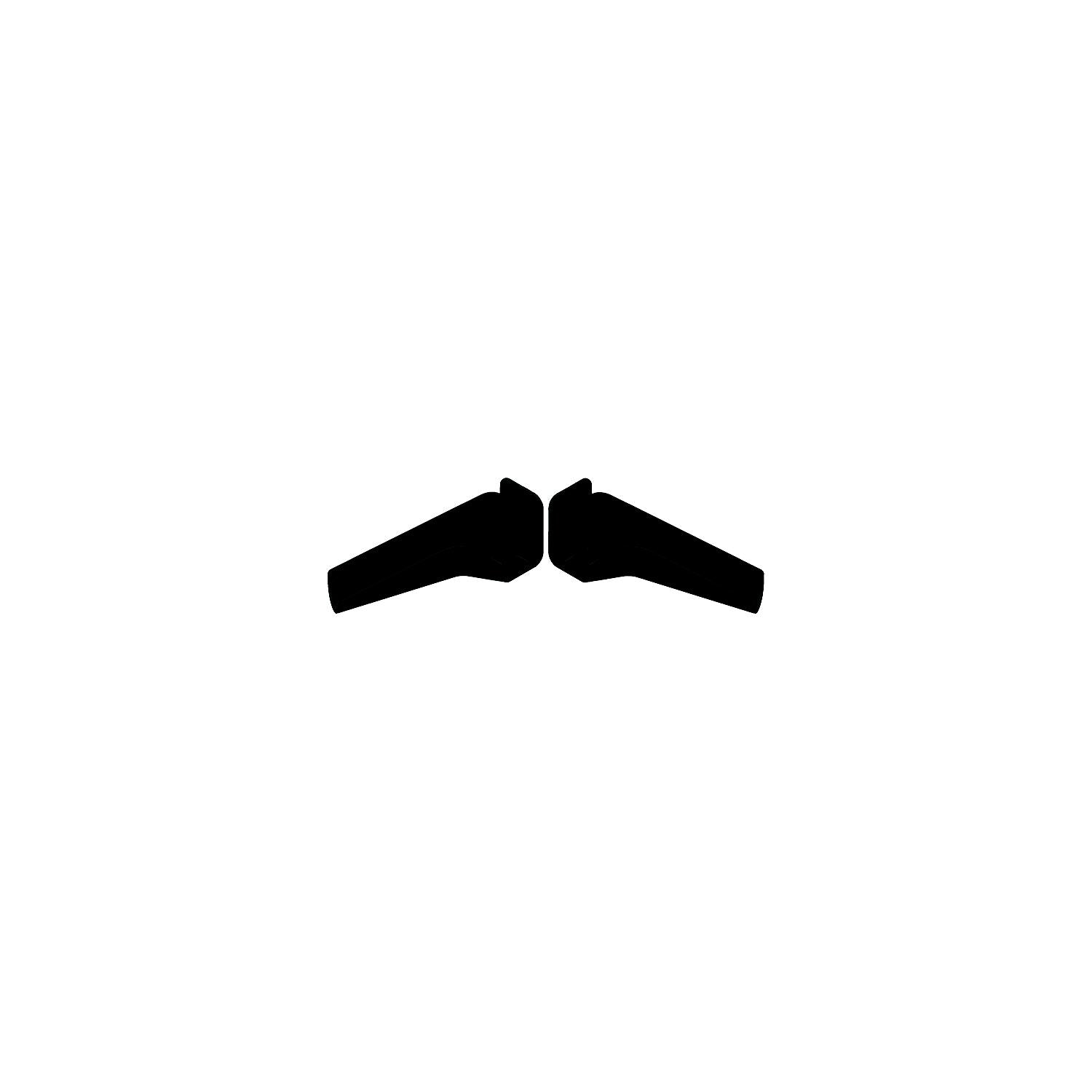 94174 Long Rain Gutter Spouts, Black – Shell Lumber and Hardware