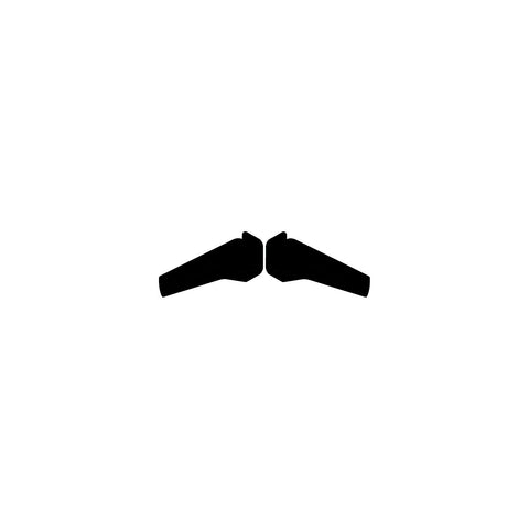 94174 Long Rain Gutter Spouts, Black