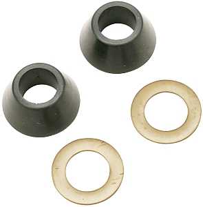 Plumb Pak PP810-32 Cone Washer and Ring, 7/16 in ID x 5/8 in OD Dia, For: Faucet or Ballcock Nut