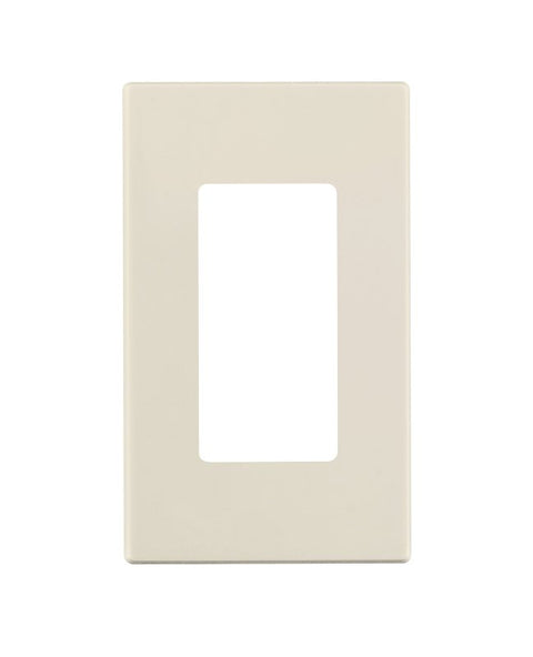 Leviton 029-0PJ26-00T GFCI/Rocker Wallplate, 4-5/8 in L, 2-3/4 in W, 1-Gang, Polycarbonate, Light Almond