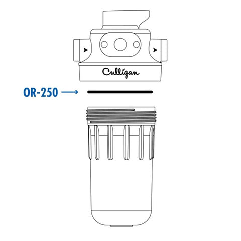 Culligan OR-250 Water Filter Housing O-Ring, Buna-N, Black