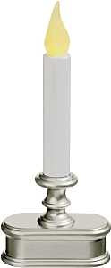 Xodus Innovations FPC1221P Candle, AA Battery, LED Bulb, Amber Bulb, Pewter Holder, Pack of 6