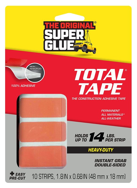 Superglue Corp 11710507 Mounting Tape, 1.8 in L, 0.68 in W, Clear ...