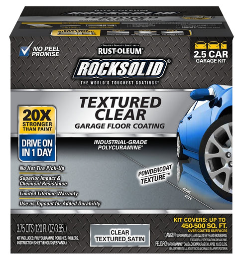 Rust-Oleum 317382 Floor Coating, Satin, Clear, 120 oz