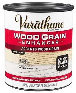 Varathane 313834 Grain Enhancer, Black Grain, Liquid, 1 qt