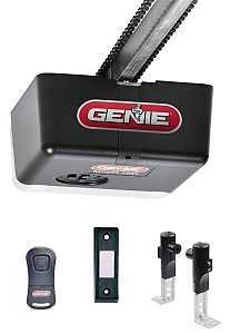 Genie 38956R/1035-V Garage Door Opener, Chain Drive, Remote