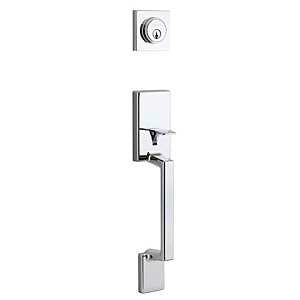 Taymor Professional Series 34-FV0766 Handleset, 3 Grade, Metal, Satin Nickel, 2-3/8 to 2-3/4 in Backset, WR5 Keyway