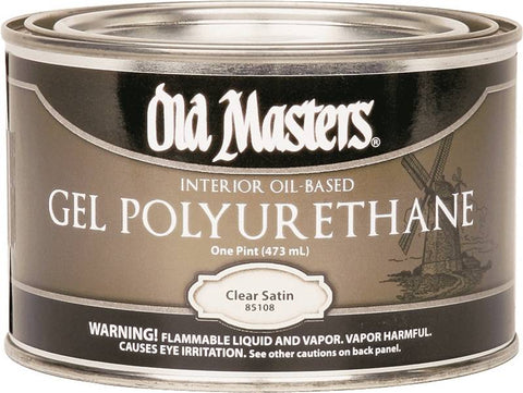 Old Masters 85108 Oil-Based Polyurethane Paint, 1 pt Can, 680 - 685 sq-ft, Clear