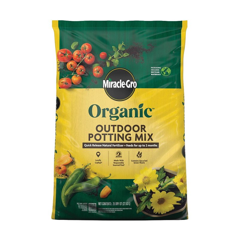 Potting Shell Miracle-Gro 71281430 Potting Mix, 25 qt Bag – Shell Lumber and Hardware