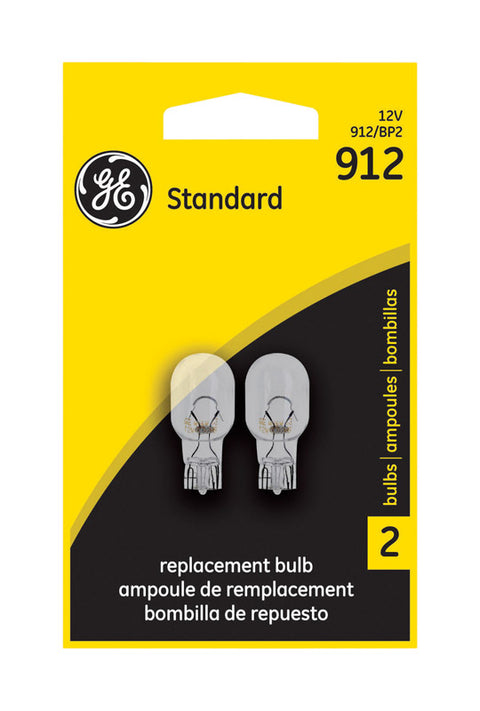GE 12.8 volt T5 Automotive Bulb 2 pk 912-BP