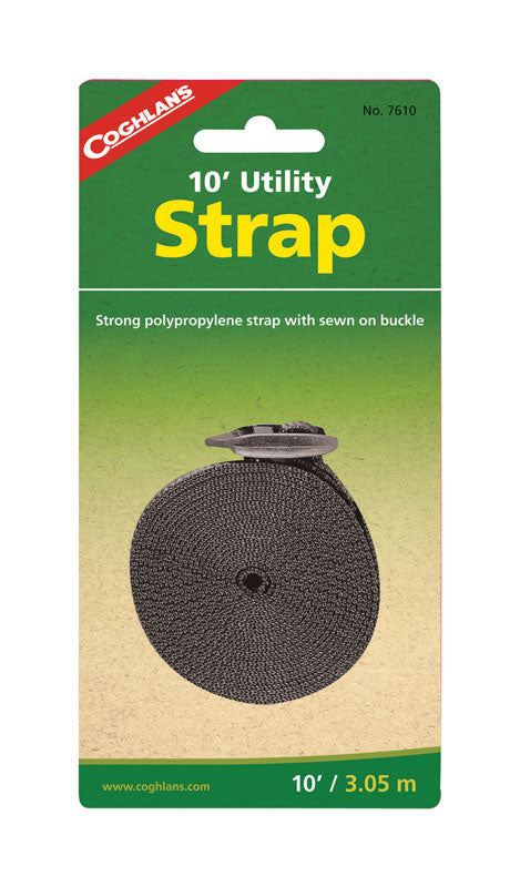 Coghlan's Utility Strap Black 1 in. x 10 ft. L