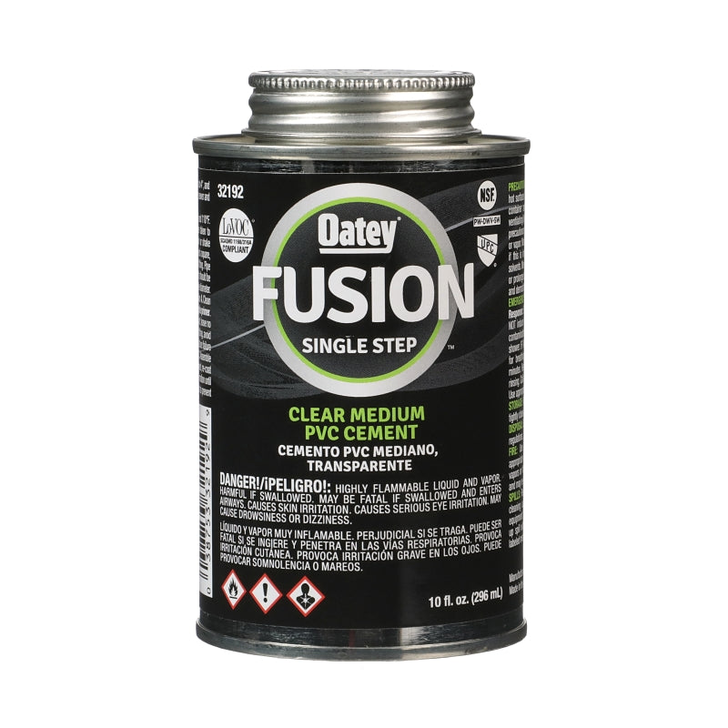 Oatey Fusion 32192 Cement, 10 oz, Liquid, Clear, Pack of 18 – Shell ...