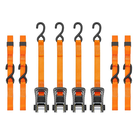 SmartStrap 249 Tie-Down, 1-1/4 in W, 14 ft L, Steel, Orange, 1000 lb