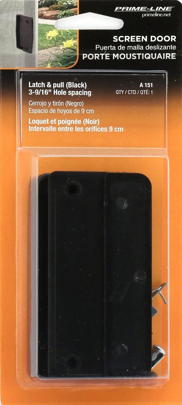 Prime-Line A 151 Door Latch and Pull, 2-1/8 in W, Plastic/Steel