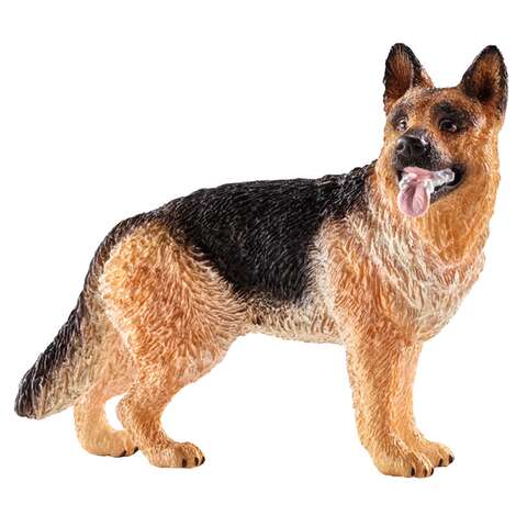 Schleich Farm World German Shepherd Dog Toy Black/Brown, Pack of 5