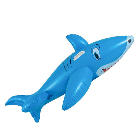 PoolCandy PC1760SHK Giant Ride-On, Inflatable Profile, Shark, PVC, Blue