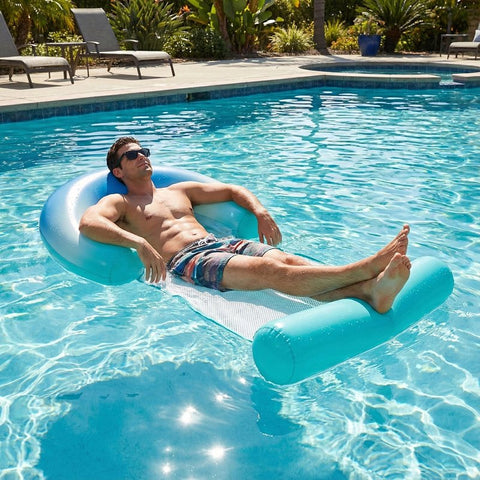 PoolCandy PC1670OM1 Deluxe Mesh Sun Chair, Blue Ombre