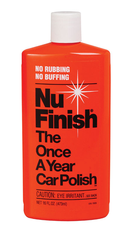 Nu-Finish Liquid Automobile Polish 16 oz. For Use Once A Year