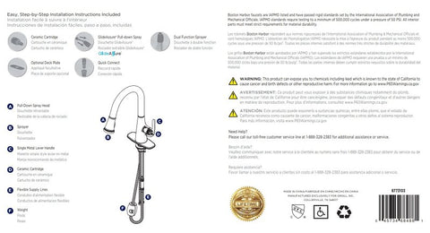 PULL-DOWN LNDRY FAUCET 1H CHRM