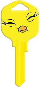 Hy-Ko 15005KW1-TW3 Key Blank, Solid Brass, Nickel, For: Kwikset KW1, Titan KW10 Keyways, Pack of 5