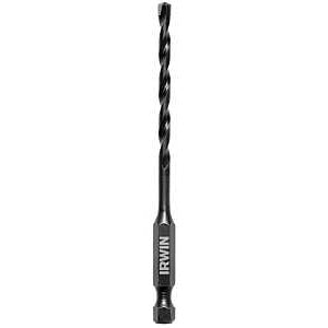 Irwin 1870542 Impact Drill Bit, 5/32 in Dia, 4 in OAL, 1-Flute, 1/4 in Dia Shank, Hex Shank
