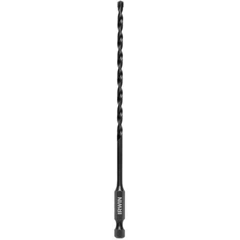 Irwin 1870545 Impact Drill Bit, 5/32 in Dia, 6 in OAL, 1-Flute, 1/4 in Dia Shank, Hex Shank
