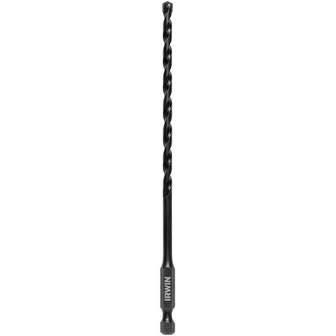 Irwin 1870546 Impact Drill Bit, 3/16 in Dia, 6 in OAL, 1-Flute, 1/4 in Dia Shank, Hex Shank