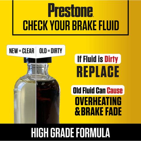 Prestone DOT 3 Brake Fluid 32 oz, Pack of 12