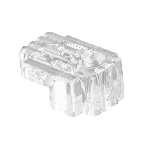 Prime-Line U9003 Mirror Clip, For: 1/4 in Thick Glass, Acrylic, Clear, 6/PK