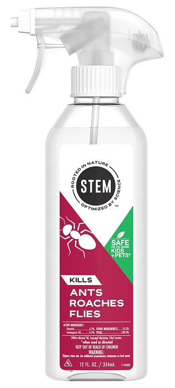 Stem 3278 Bug Killer, Spray Application, Indoor, Outdoor, 10 oz, Compositions: Geraniol, Lemongrass